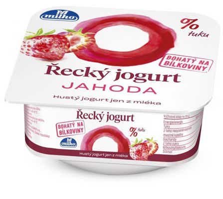 Milko Řecký jogurt 0 jahoda Košík cz