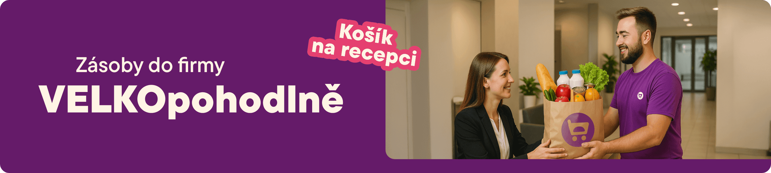 Košík na recepci