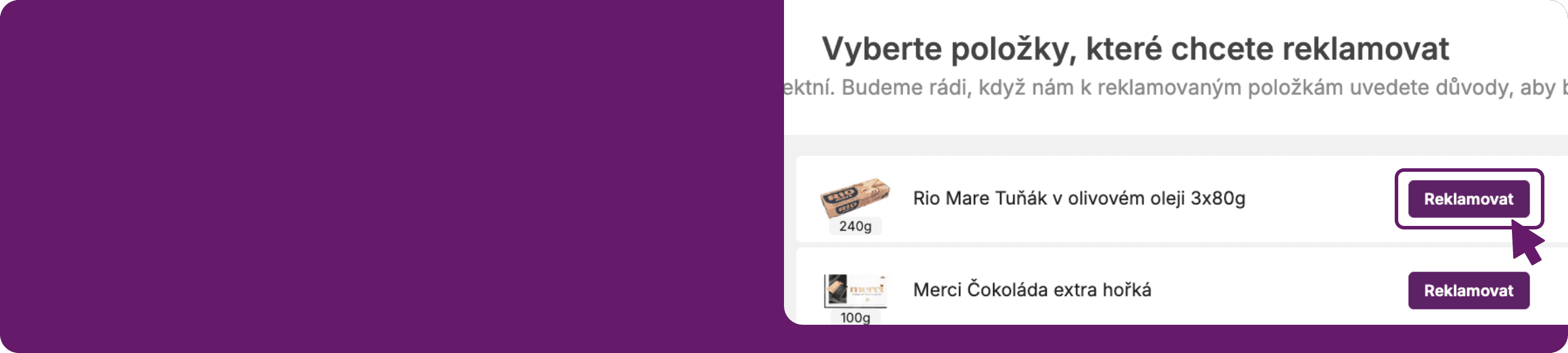 Online reklamace