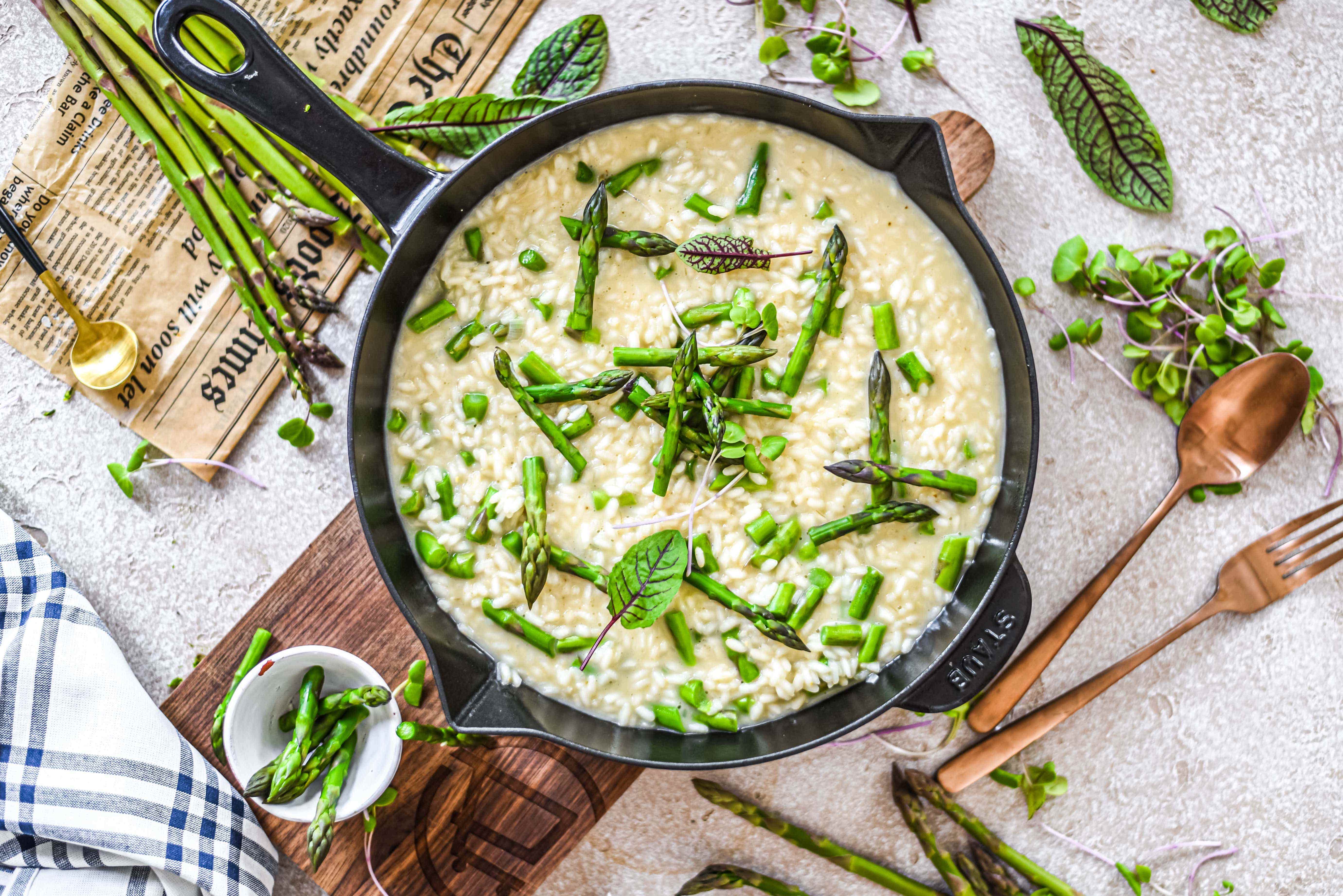 Chřestové risotto