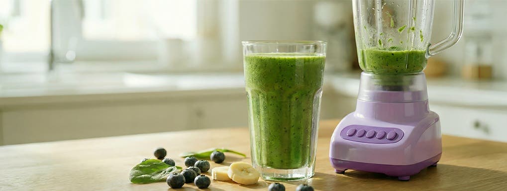 Ovocné smoothie se špenátem
