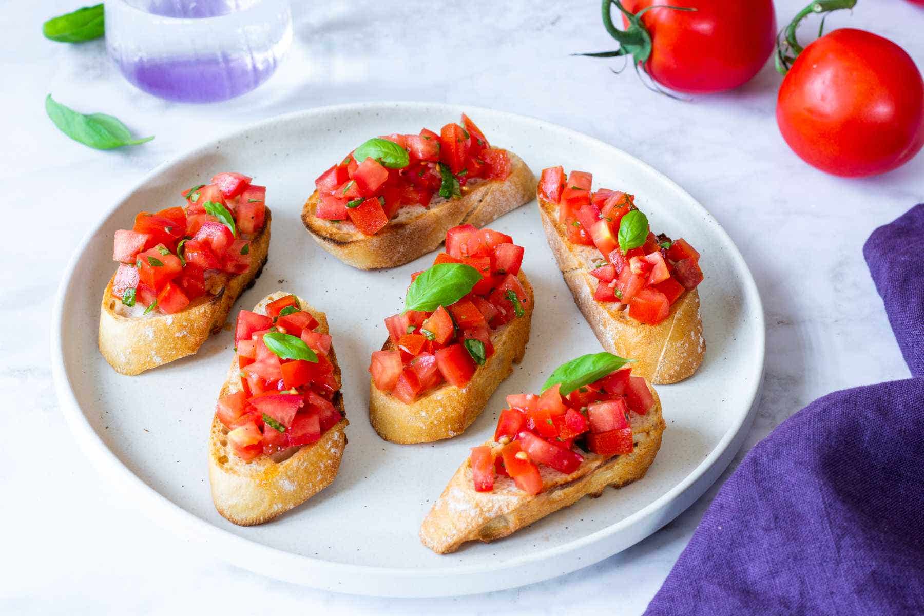 Bruschetta s rajčaty