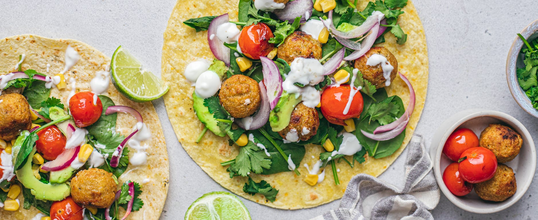 Vege tortilla s falafelem a zeleninou