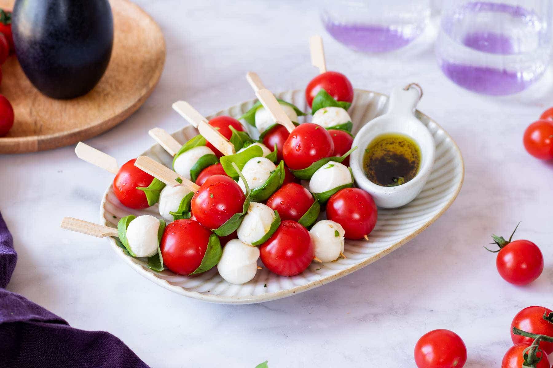 Caprese špízy