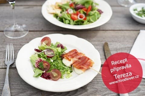 Mozzarella grilovaná v parmské šunce