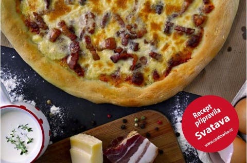 Pizza alla carbonara