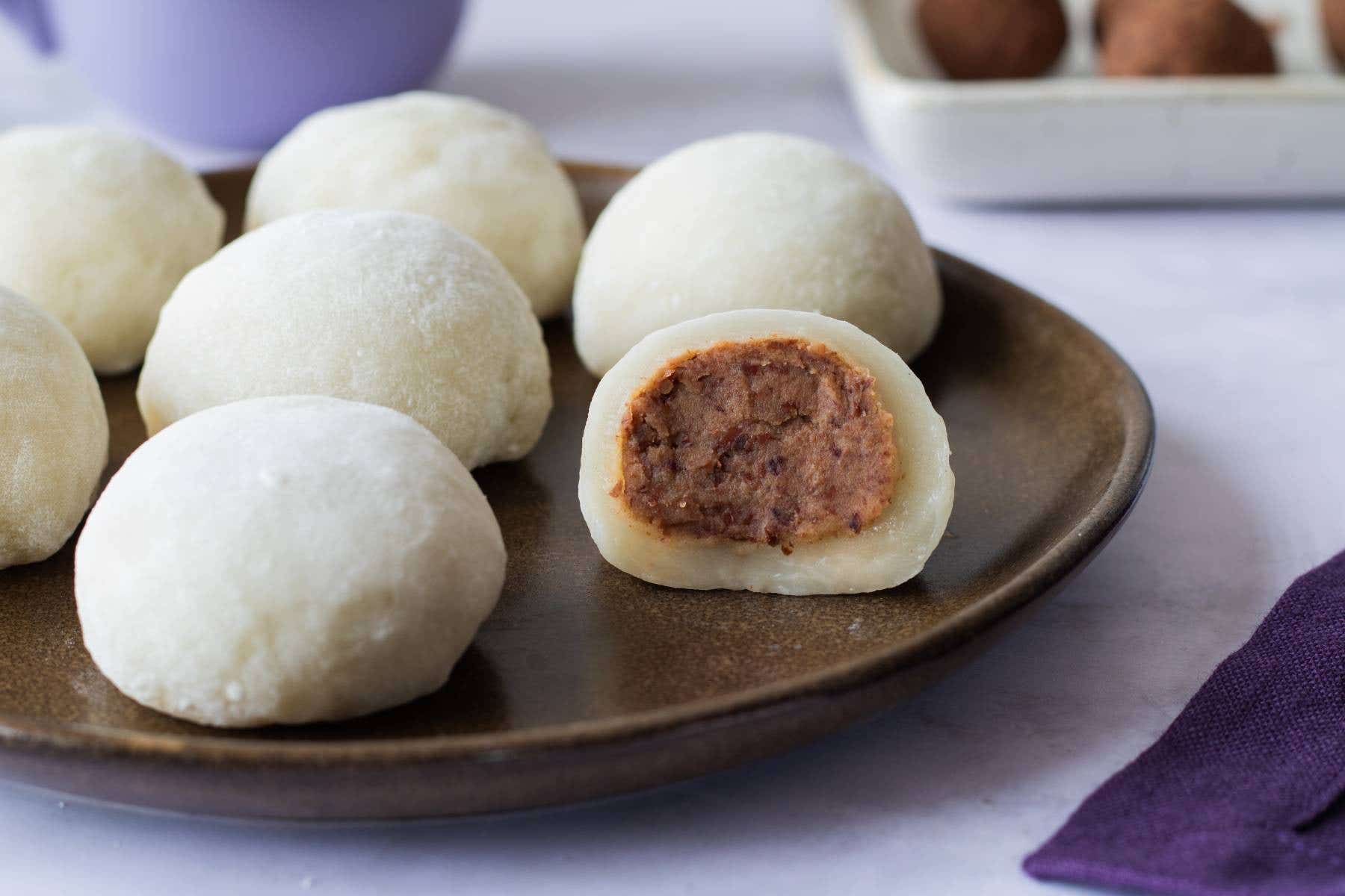 Mochi – daifuku mochi plněné anko pastou