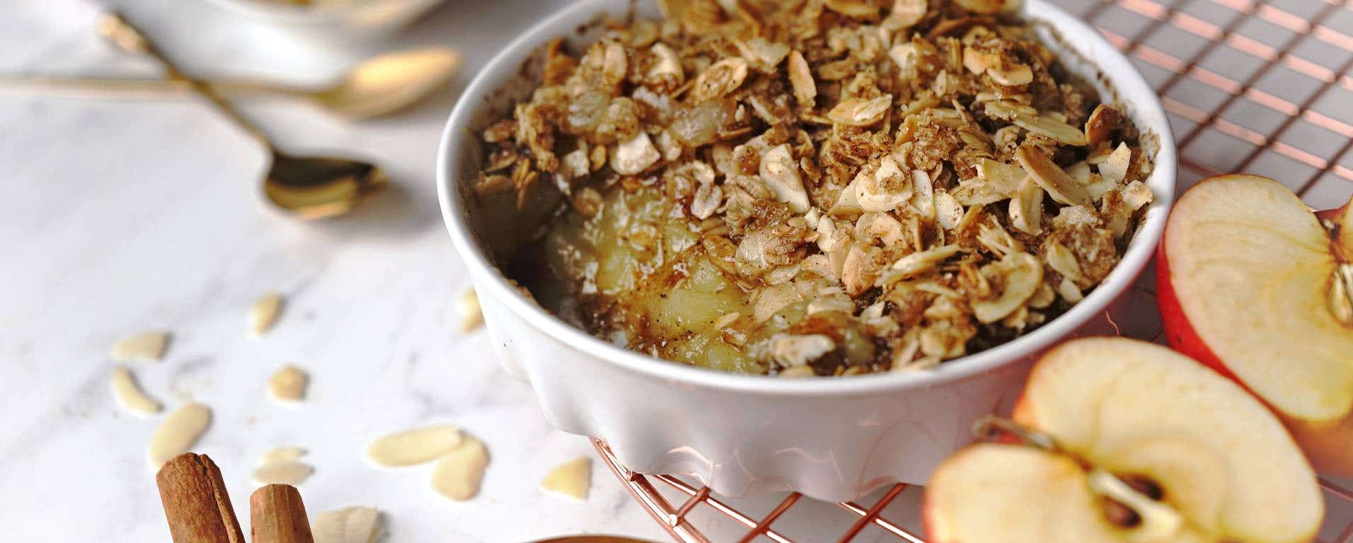 Jablečný crumble