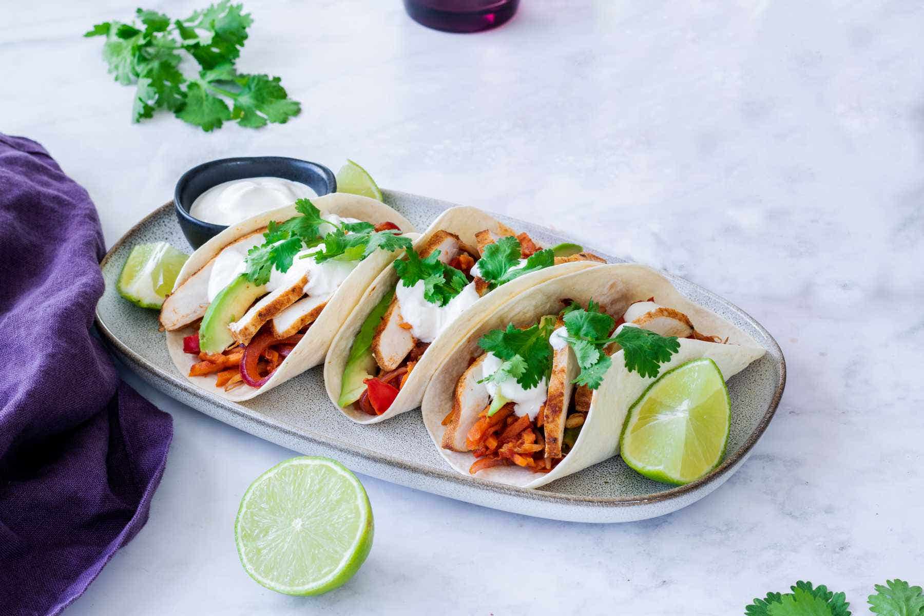 Tacos s kuřecím masem