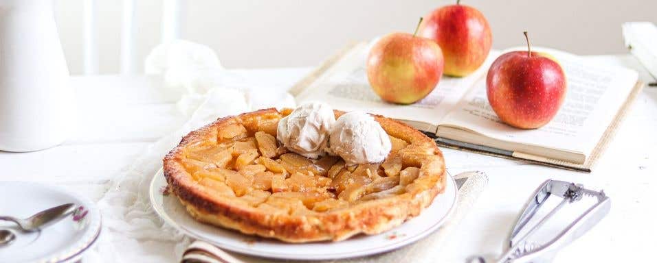 Tarte tatin s vanilkovou zmrzlinou
