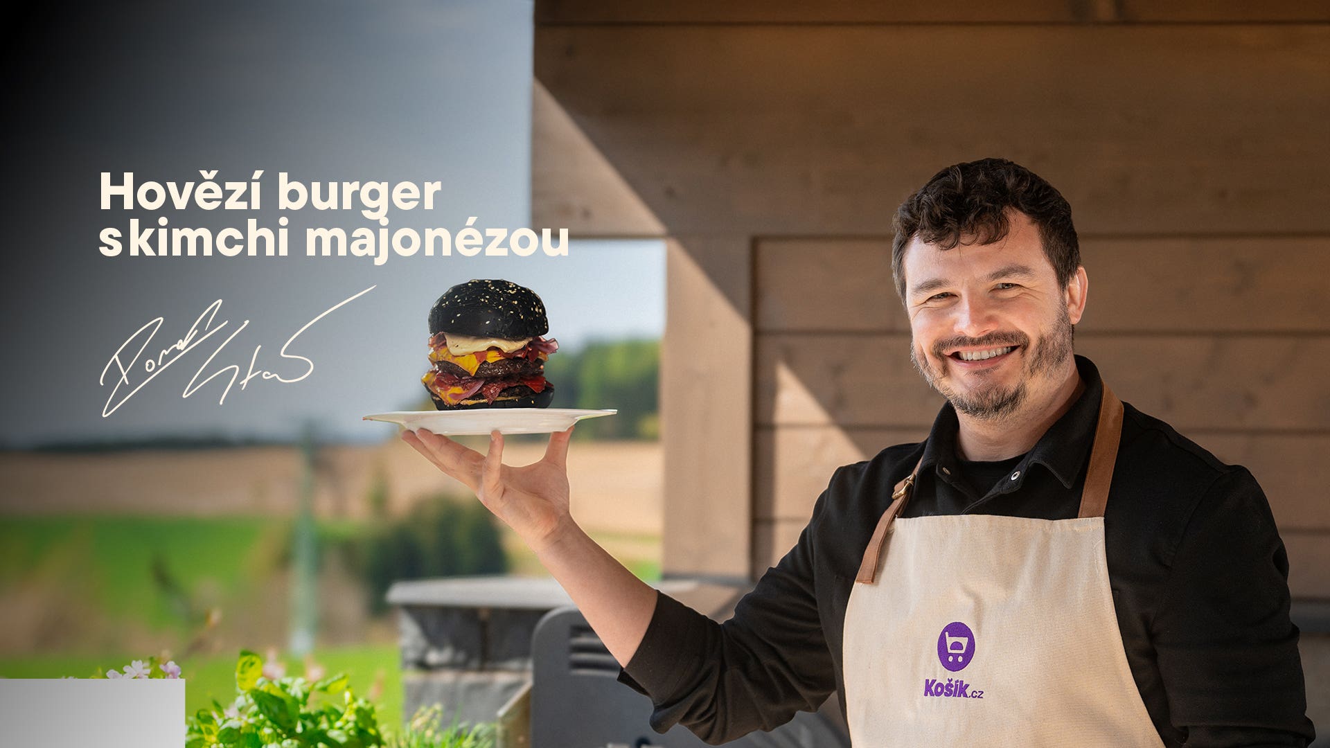 Hovězí burger s kimchi majonézou