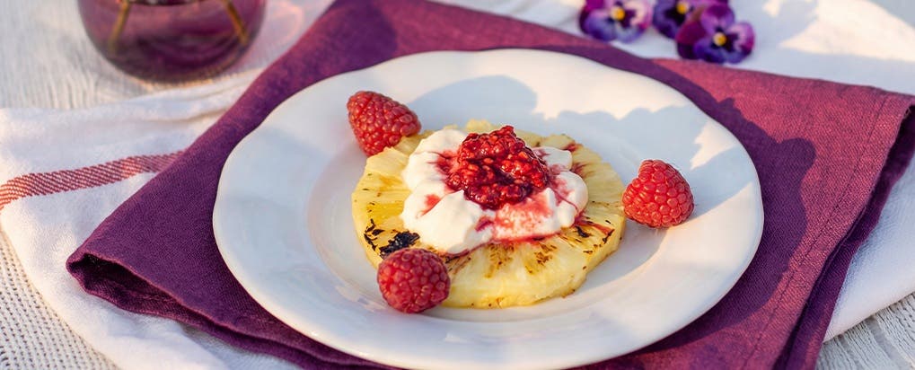 Grilovaný ananas s mascarpone