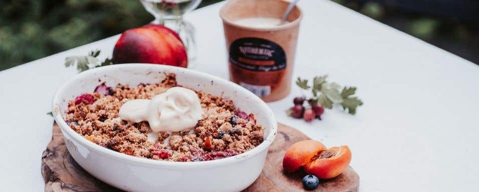 Crumble s letním ovocem
