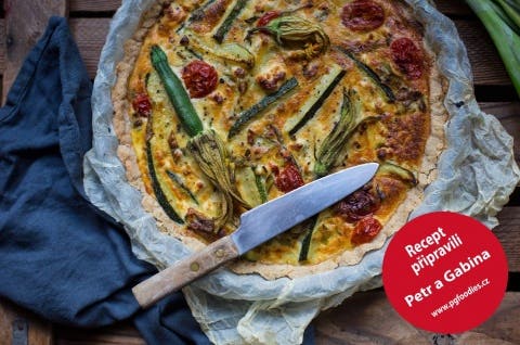 Quiche s fetou a zeleninou