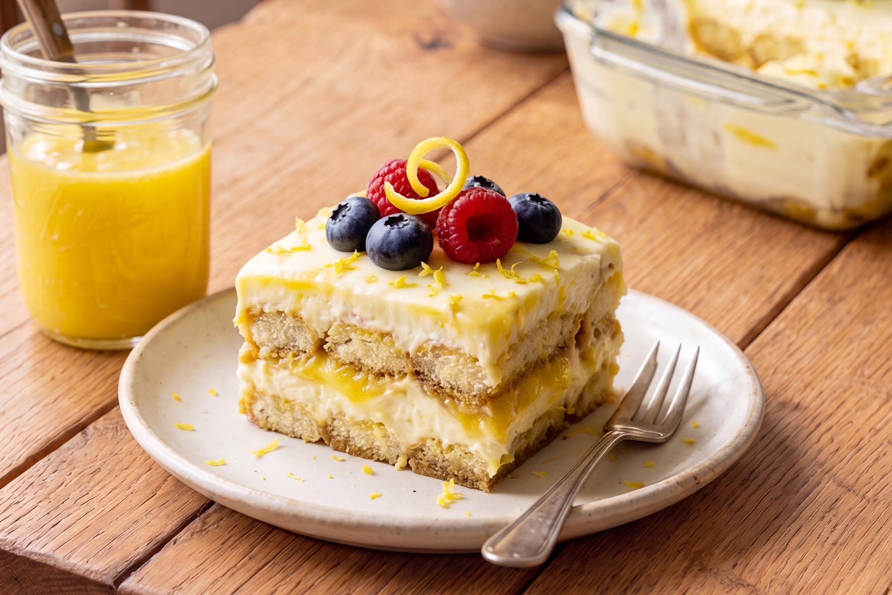 Lemon tiramisu