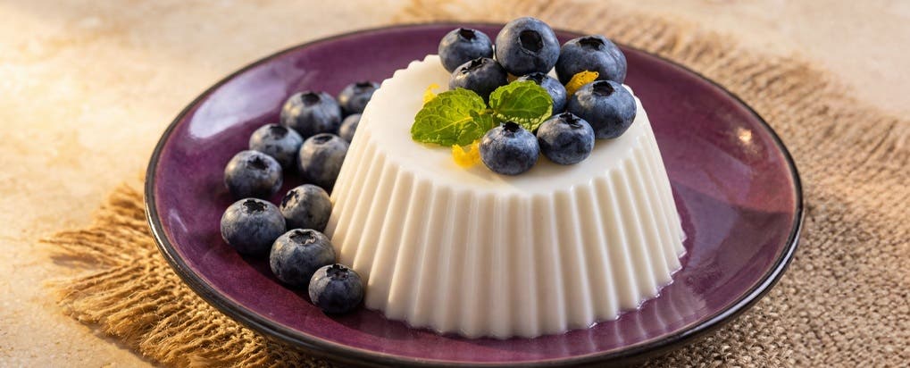 Panna Cotta s borůvkami