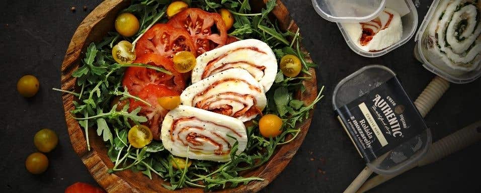 Salát s roládou z mozzarelly Authentic