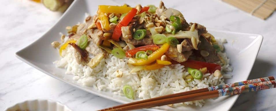 Vepřové stir fry se zeleninou