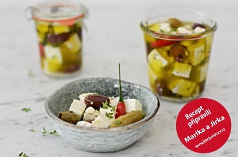 Marinovaná feta
