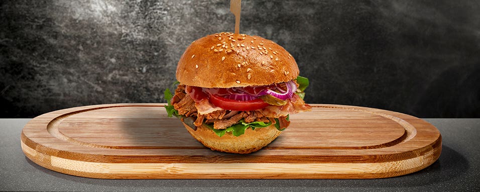 BBQ Pulled Pork Burger