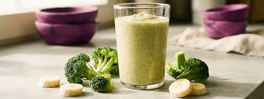 Smoothie z brokolice s banánem