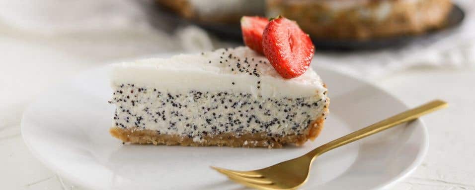 Makový cheesecake z tvarohu