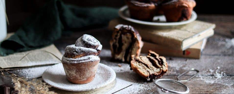 Čokoládové kynuté muffiny