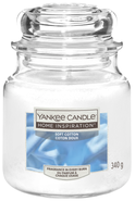 Yankee Candle Vonná svíčka ve skle střední Soft Cotton