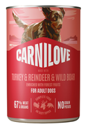 Carnilove Paté Made with Turkey & Reindeer & Wildboar pro psy