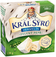 Král Sýrů Hermelín zelený pepř