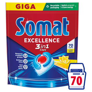 Somat Excellence 3in1 Lemon Fresh kapsle do myčky