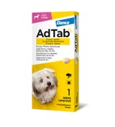 AdTab Žvýkací tablety pro psy >2,5-5,5 kg 112 mg 1 tableta