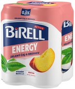 Birell 0.0 Energy Zelený čaj & Broskev nealkoholické pivo s kofeinem 4x0,33l