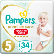 Pampers Pants Premium Care Plenkové kalhotky vel. 5 (12-17kg)