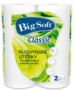 Big Soft Classic Utěrky kuchyňské 2-vrstvé, 2 role