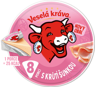 Veselá Kráva Tavený sýr se Šunkou (8 ks)