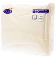 Duni Ubrousky vanilkové 40cm 2-vrstvé
