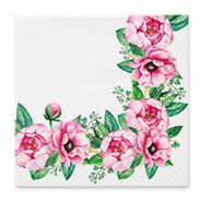 Ubrousky Floral border 20ks 33x33 cm