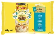 Friskies kapsičky pro kočky losos, tuňák, treska, sardinky 4x85g