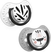 LOVI Dudlík silikonový dynamický Salt & Pepper (6-18 m)