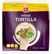 Fine Life Tortilla 25 cm, 4 x 62,5 g