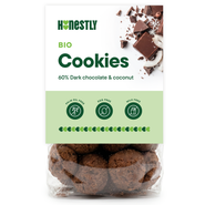 Honestly BIO Cookies 60% dark chocolate & coconut