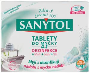Náhled kategorie Sanytol 4 v 1 Tablety do myčky