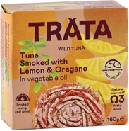 Trata Tuňák uzený v&nbsp;rostlinném oleji citron-oregano 