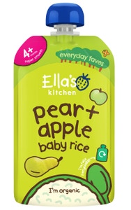 Ella's Kitchen BIO Dětská rýže, hruška a jablko