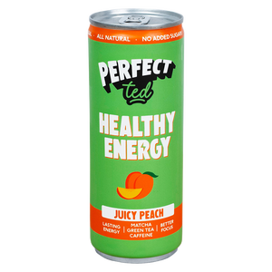 PerfectTed Healthy Matcha Energy Drink broskev