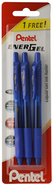 Pentel Energel Gelové pero, 0,7 mm (2 + 1 zdarma)
