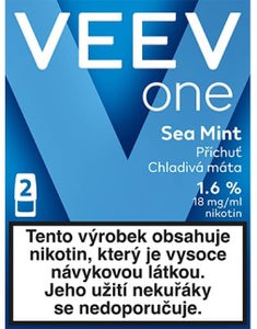 VEEV ONE Sea Mint 2 náplně do e-cigarety 1,6%