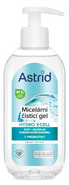 Astrid Hydro X-Cell Čistící micelární gel na tvář, oči a rty pro všechny typy pleti