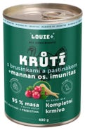 Louie Konzerva pro psy - Krůtí s brusinkami, pastinákem a prebiotiky